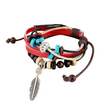 Load image into Gallery viewer, Fashion Women Multilayer Handmade Wristband Leather Bracelet Bangle