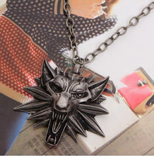 Load image into Gallery viewer, 2018 Top quality the Witcher pendant medallion wizard wolf 3 Medallion Pendant Necklace Wolf Head Necklace Jewelry Woman collar