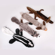Load image into Gallery viewer, Cute Wolf Toys Stuffed Squeaking Animals Pet Toy Plush Rabbit Honking Squirrel for Dogs Chew Squeaker Squeaky Dog Toys