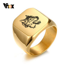 Load image into Gallery viewer, Vnox Stylish Wolf Rings