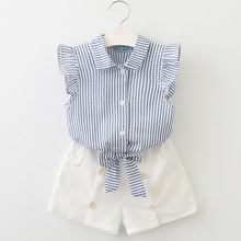 Load image into Gallery viewer, Bear Leader Kids Clothes 2018 Fashion Sleeveless Summer Style Baby  Girls Shirt +Shorts + Belt 3pcs Suit Children Clothing Sets