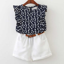 Load image into Gallery viewer, Bear Leader Kids Clothes 2018 Fashion Sleeveless Summer Style Baby  Girls Shirt +Shorts + Belt 3pcs Suit Children Clothing Sets