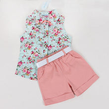 Load image into Gallery viewer, Bear Leader Kids Clothes 2018 Fashion Sleeveless Summer Style Baby  Girls Shirt +Shorts + Belt 3pcs Suit Children Clothing Sets