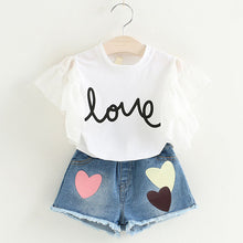 Load image into Gallery viewer, Bear Leader Kids Clothes 2018 Fashion Sleeveless Summer Style Baby  Girls Shirt +Shorts + Belt 3pcs Suit Children Clothing Sets