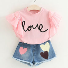 Load image into Gallery viewer, Bear Leader Kids Clothes 2018 Fashion Sleeveless Summer Style Baby  Girls Shirt +Shorts + Belt 3pcs Suit Children Clothing Sets