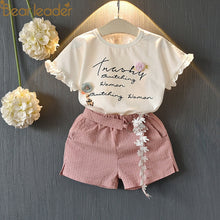 Load image into Gallery viewer, Bear Leader Kids Clothes 2018 Fashion Sleeveless Summer Style Baby  Girls Shirt +Shorts + Belt 3pcs Suit Children Clothing Sets