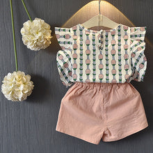 Load image into Gallery viewer, Bear Leader Kids Clothes 2018 Fashion Sleeveless Summer Style Baby  Girls Shirt +Shorts + Belt 3pcs Suit Children Clothing Sets