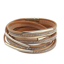 Load image into Gallery viewer, Handmade Wristband Leather Bracelet Bangle
