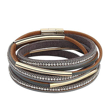 Load image into Gallery viewer, Handmade Wristband Leather Bracelet Bangle